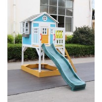 Outdoor Wooden Warrigal Kids Play Cubby House Sandpit Slide 2106