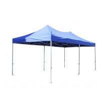 3X6m Commercial Grade HEX 40 Industrial Aluminum Folding Gazebo Marquee Pop Up Garden Outdoor Canopy Blue W/T carry bag