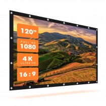 120" Projection Screen 16:9 HD Portable Folding Screen for Outdoor KTV Office 3D Home Theater Free Shipping