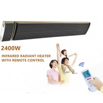 2400w Infrared Electric Radiant Heater With Timer & Remote Control