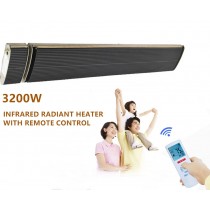 3200w Infrared Electric Radiant Heater With Timer & Remote Control