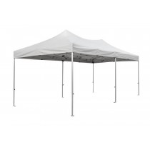 3X6m Commercial Grade HEX 40 Industrial Aluminum Folding Gazebo Marquee Pop Up Garden Outdoor Canopy White W/T carry bag