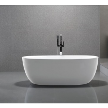 Bathroom Acrylic Free Standing Bath Tub 1500 x 890 x 580MM Freestanding Oval 8004