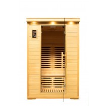 2 Person Luxury Indoor Carbon Fibre Infrared Sauna 7 Panels 002B