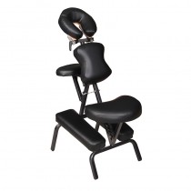 Professional Portable Tatto Massage Chair Black Leather