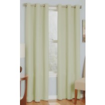 Light Stone 100% Blockout Eyelet Curtains 140cm X 230cm (Drop)