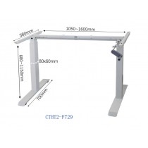 Manual Height Adjustable Stand Up Computer Desk Frame only