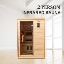 2 Person Luxury Carbon Fibre Infrared Sauna 7 Heating Panels 002F