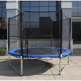 10ft Trampoline & Enclosure Set with Safety Net Ladder