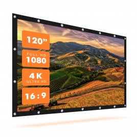 120" Projection Screen 16:9 HD Portable Folding Screen for Outdoor KTV Office 3D Home Theater Free Shipping