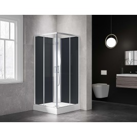 Shower Screen Cubicle Enclosure Mixer Base Bathroom 900x900x2300mm 1806A