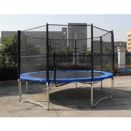 12FT Trampoline And Enclosure Set with Safety Net and Ladder 