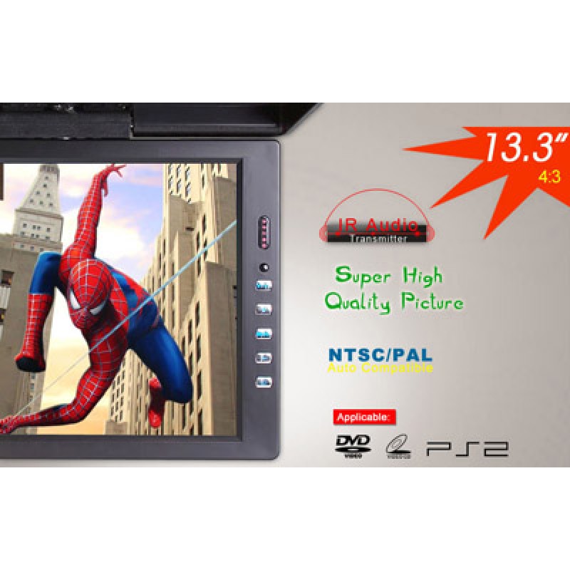 13.3 inch Flip Down Roof Monitor with Dome Light Infrared