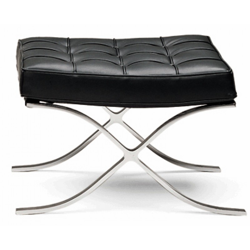 Barcelona Inspired Chair Ottoman