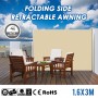 1.6x3m Aluminium Frame Folding Side Retractable Awning