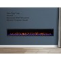 New Model 84" Slim Trim Black Built-in Recessed / Wall mounted Heater Electric Fireplace 