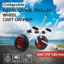 Aluminium Foldable Kayak Collapsible Canoe Wheel Cart Boat Carrier Trolley