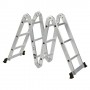 475cm Adjustable Aluminium Extension Multipurpose Ladder Holds 150kg