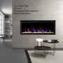 New Model " Slim Trim 65 inch Built-in Recessed / Wall mounted Heater Electric Fireplace 