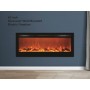 65" Black Built-in Recessed / Wall mounted Heater Electric Fireplace 