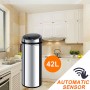 Kitchen Office Sensor Rubbish Bins Trash Can 42L 