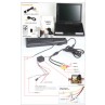 13.3 inch Flip Down Roof Monitor with Dome Light Infrared