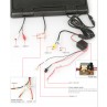 15.4 inch Flip Down Roof Monitor with Dome Light Infrared