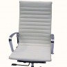 Eames High Back Executive Chair Italian Leather White 